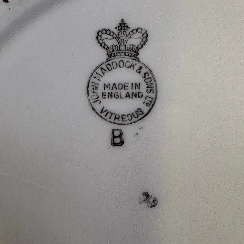 John Maddock & Sons LTD England Indian Tree Vintage 40's 6-PC Place Setting-Rare